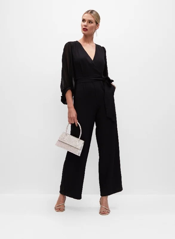 Chiffon Sleeve Jumpsuit