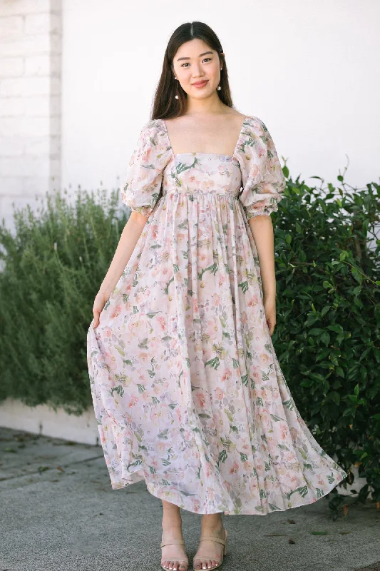 Dove Babydoll Maxi Dress