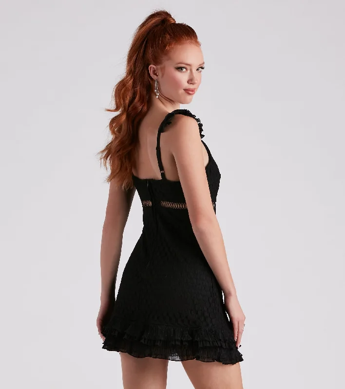 Downright Darling Lace V-Neck Dress