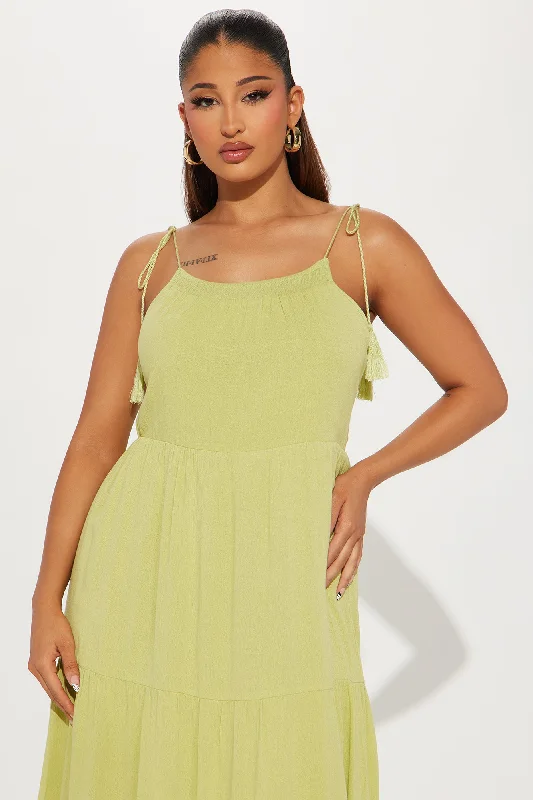 Hailey Midi Dress - Green