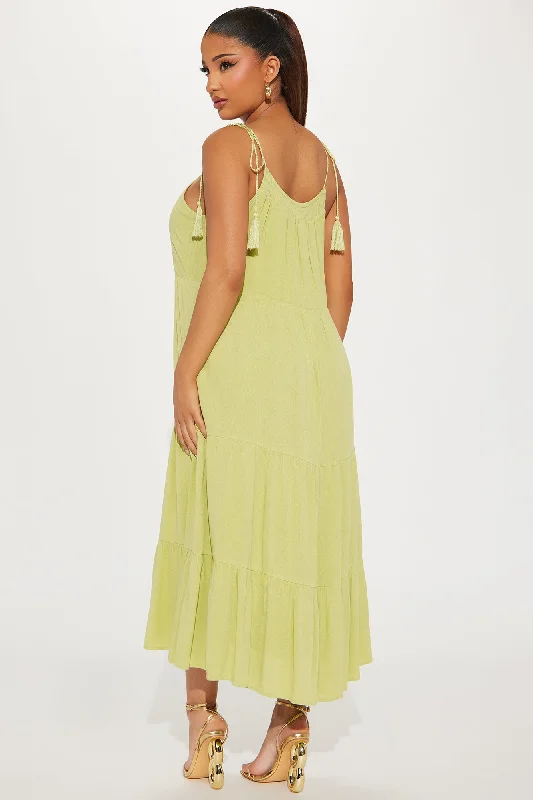 Hailey Midi Dress - Green