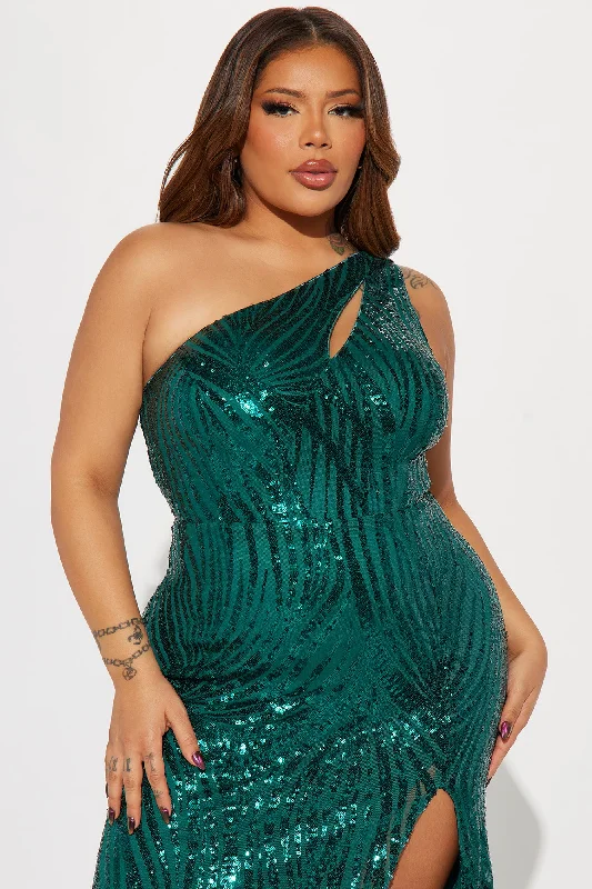 Ciara Sequin Gown - Emerald