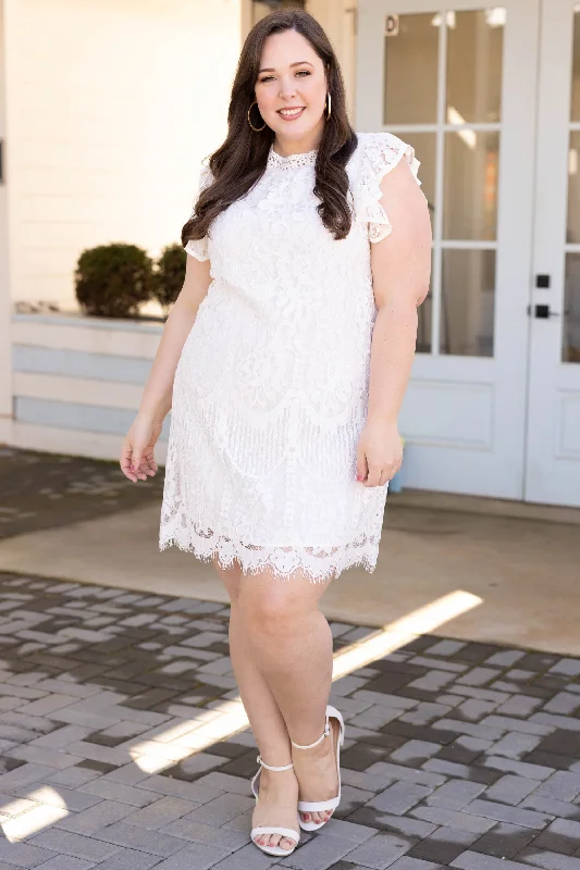 Date Out Dress, Ivory