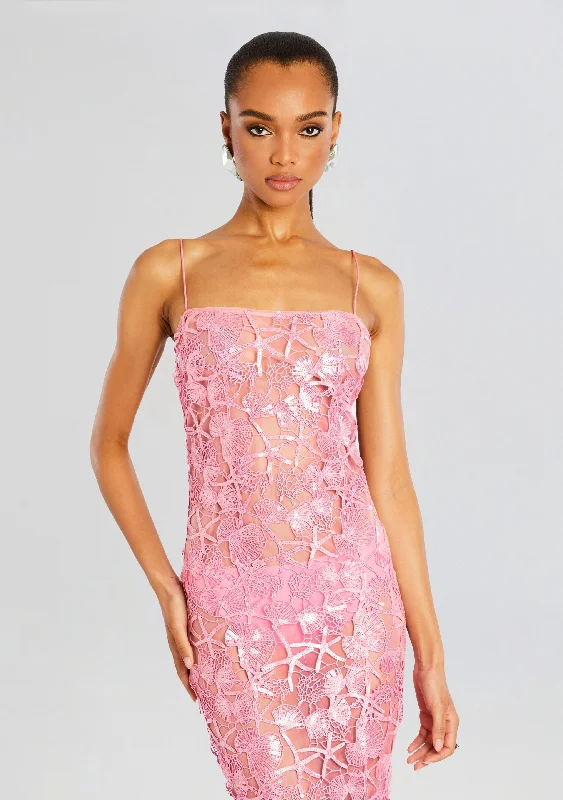 Delaina Sequin Lace Dress