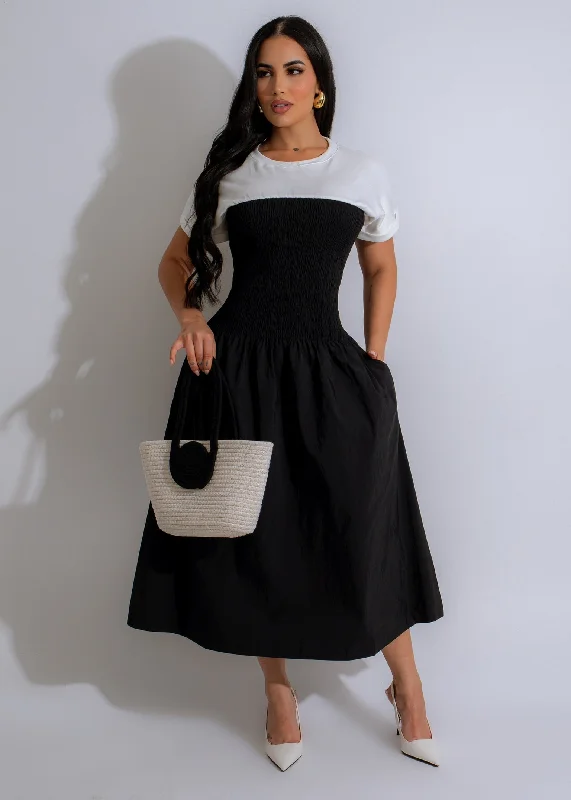 Happiest Midi Dress Black