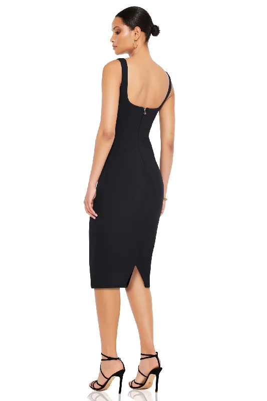 Nookie Glory Midi Dress - Black