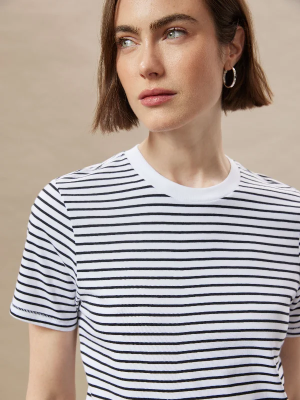 The Striped Essential T-Shirt in White