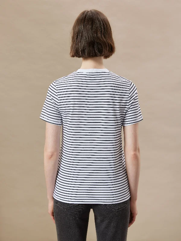 The Striped Essential T-Shirt in White