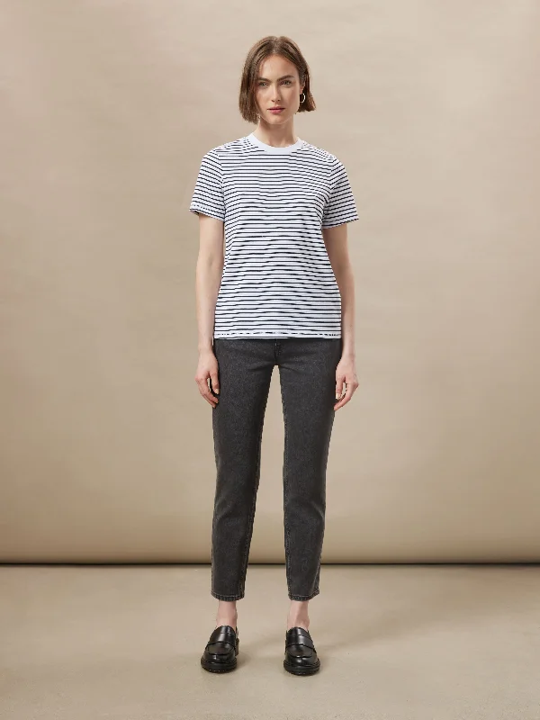 The Striped Essential T-Shirt in White