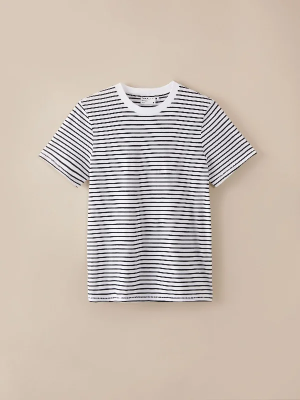 The Striped Essential T-Shirt in White