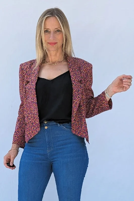 80s Valentino Boutique Floral Jacket