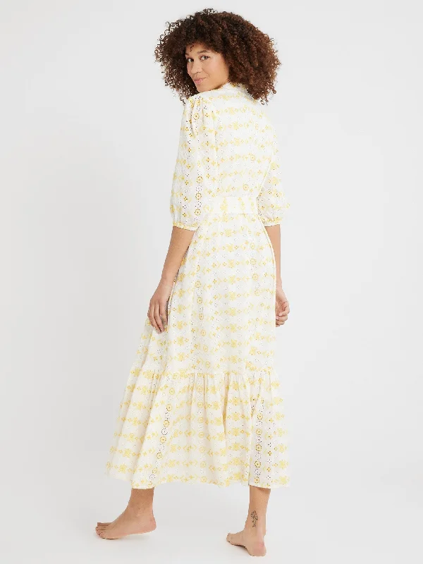 Ada Dress in Sunshine Eyelet