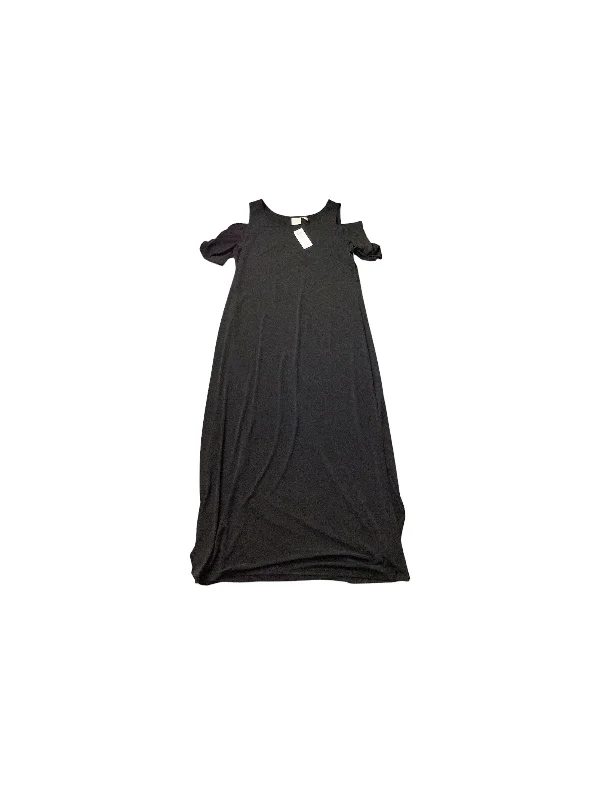 Black Dress Casual Maxi Chicos, Size L