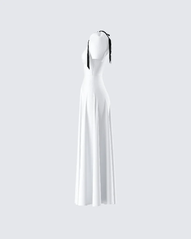 Braelyn White Maxi Dress