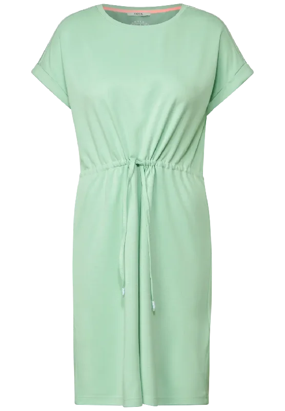 Cecil soft green jersey dress 143599