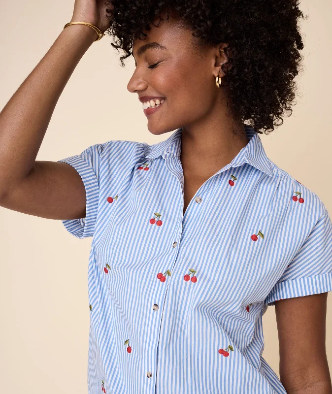 Cotton Stretch Short Sleeve Charlotte Shirt