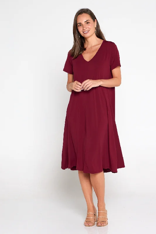 Christobel Dress - Burgundy