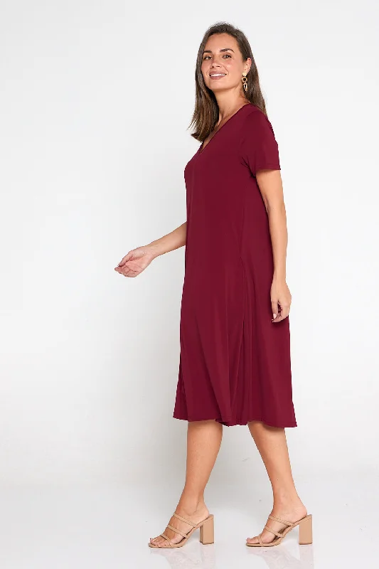 Christobel Dress - Burgundy