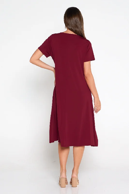 Christobel Dress - Burgundy