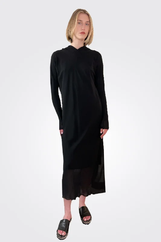 Crepe Georgette Dress - Black