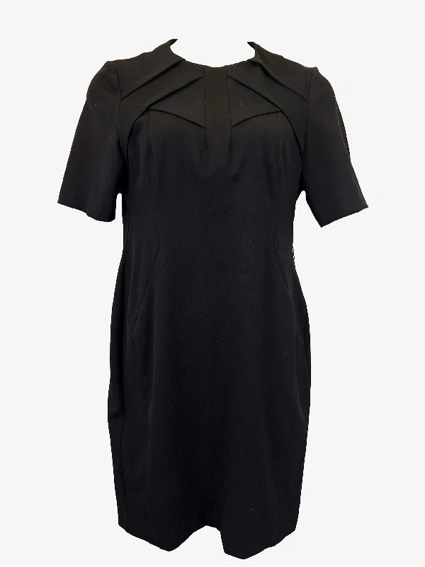 Cue Elegant Tailored Folded Midi Dress Size 14