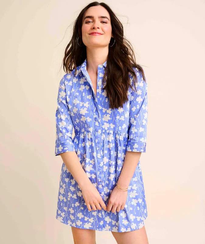 Stretch Cotton Demi Shirtdress