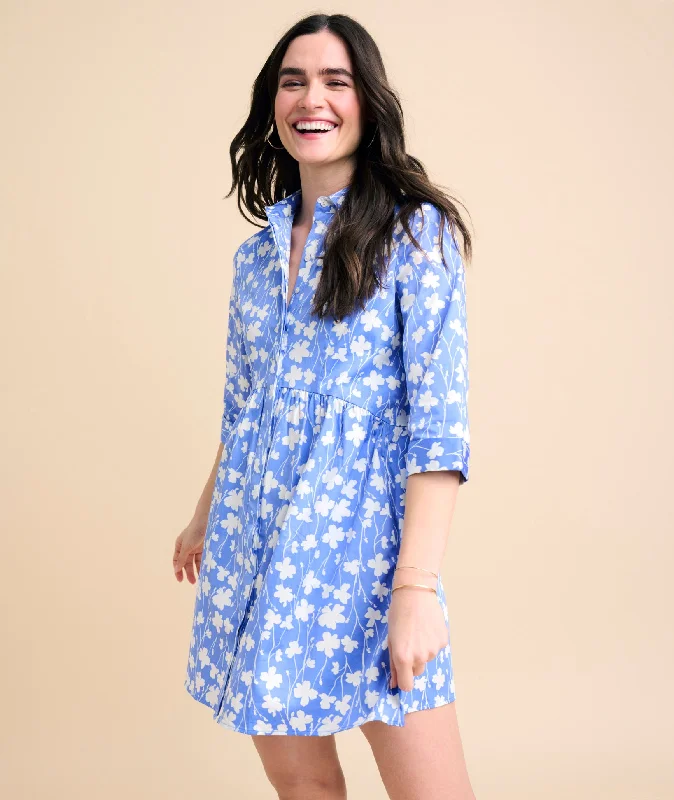 Stretch Cotton Demi Shirtdress