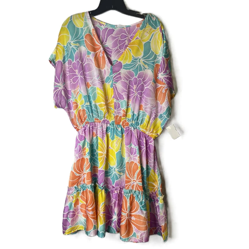 Dress Casual Midi By Emily Wonder In Multi-colored, Size: 1x