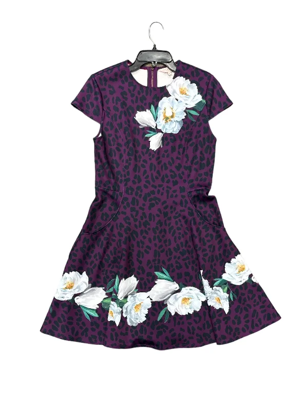 Dress Casual Short By Ted Baker In Purple, Size: 2