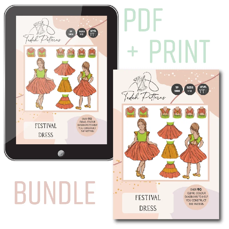 BUNDLE - PRINT pattern + half price PDF