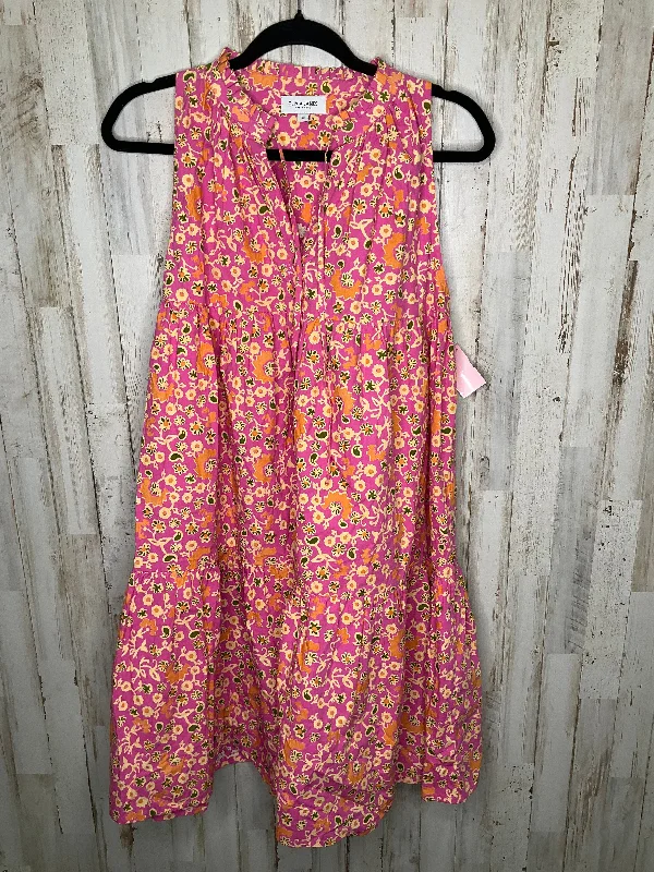 Floral Print Dress Casual Short Clothes Mentor, Size M