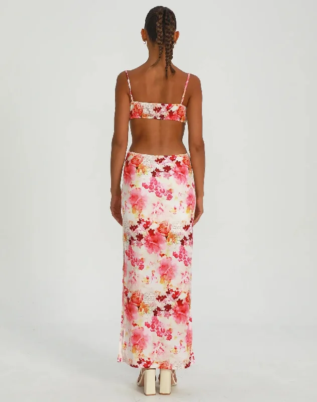 Floral Split Maxi Dress