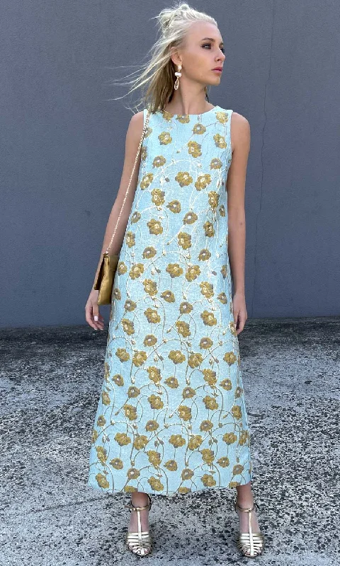 HOSS Eloise  Chelsea Blue/Gold Maxi