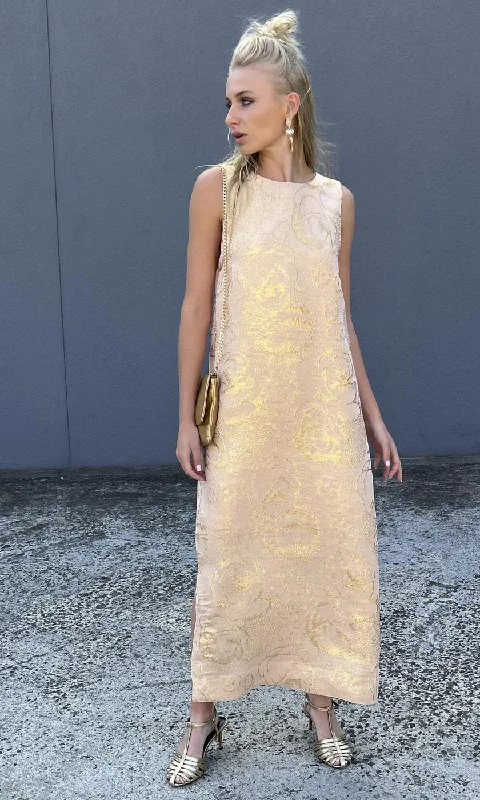 HOSS Eloise Geneva Brushed Gold Maxi