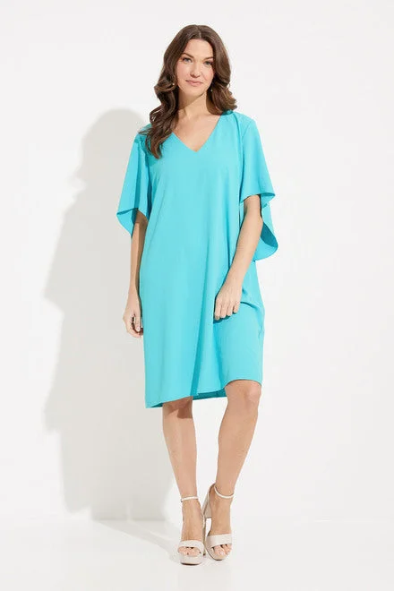 Joseph Ribkoff Draped Sleeves Shift Dress