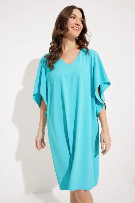 Joseph Ribkoff Draped Sleeves Shift Dress