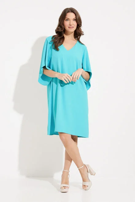 Joseph Ribkoff Draped Sleeves Shift Dress