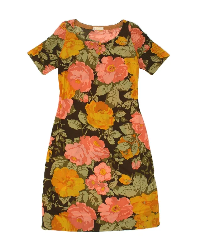 KEN SCOTT Womens Sheath Dress UK 10 Small Multicoloured Floral