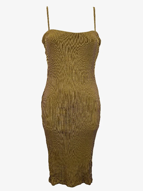 Kookai Bodycon Ribbed Midi Dress Size 6