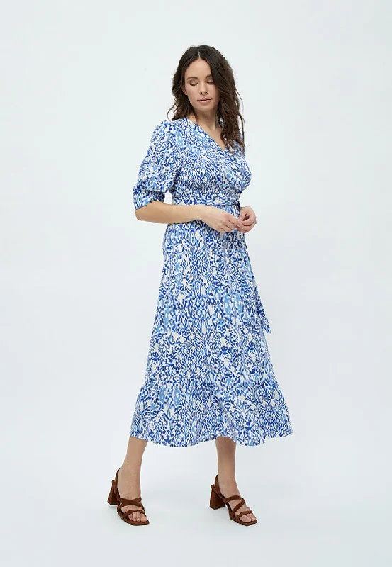 Nicoline Dress - Marina Blue Print