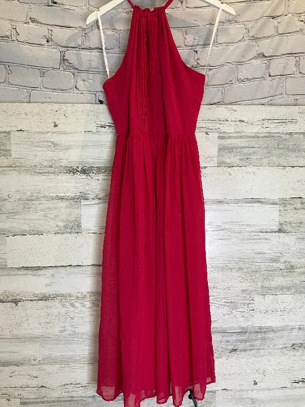 Pink Dress Casual Maxi Nicole By Nicole Miller, Size M