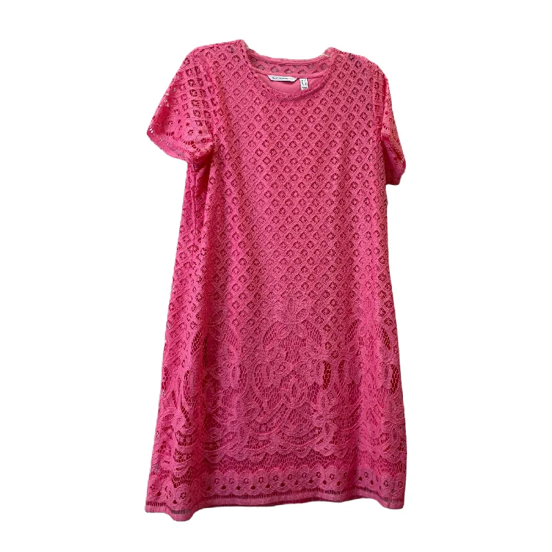 Pink Dress Casual Midi By Isaac Mizrahi, Size: L