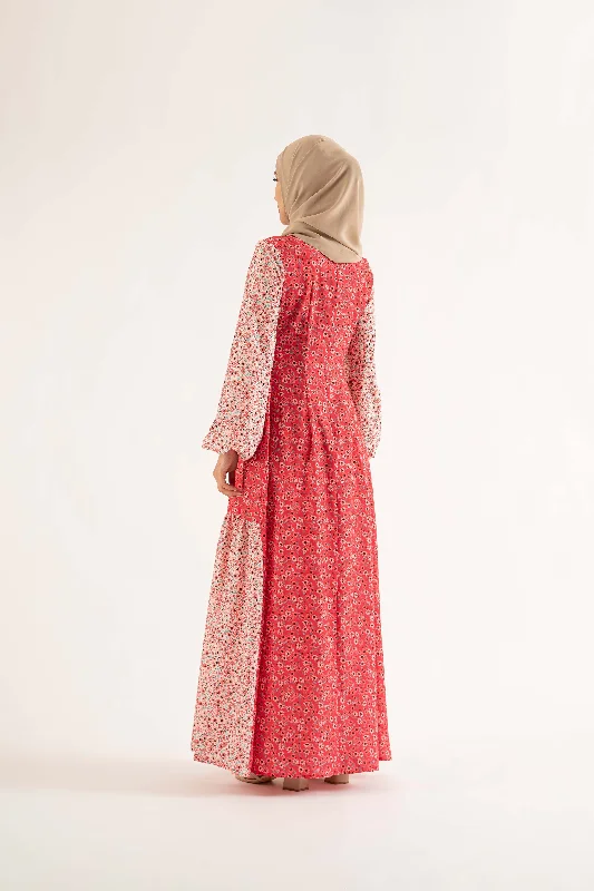 Selena Maxi Dress - Red Coral