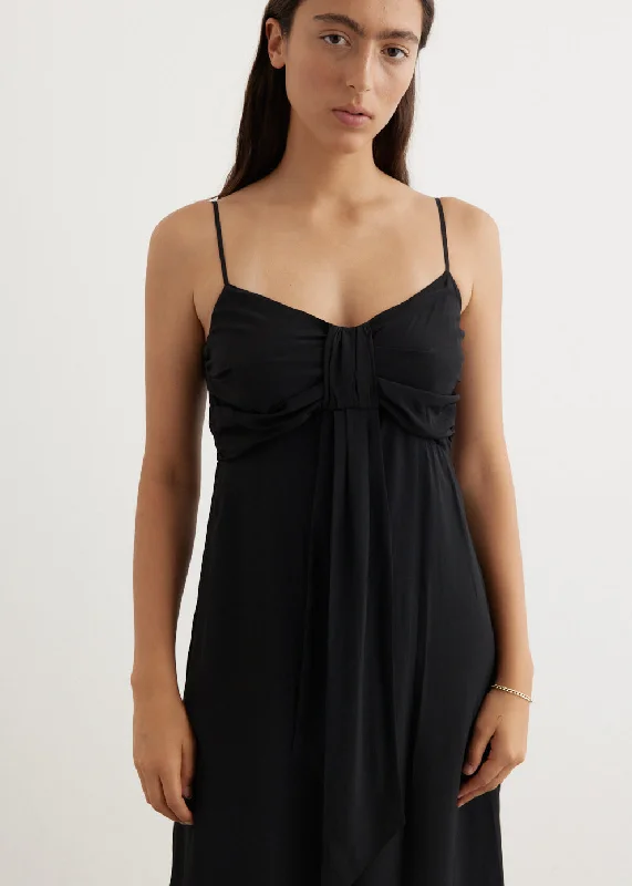 Front Bow Slip Dress