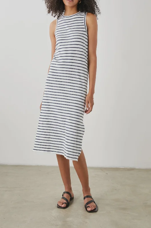 Tank Dress in Sailor Stripe Navy