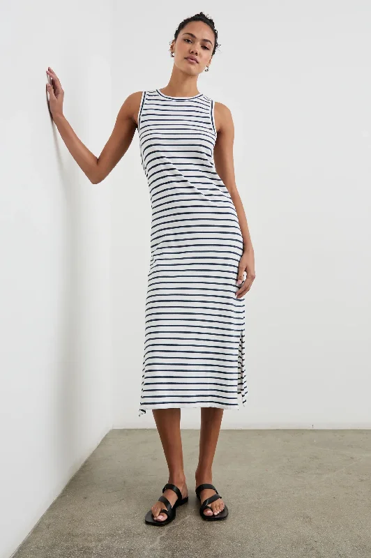 Tank Dress in Sailor Stripe Navy