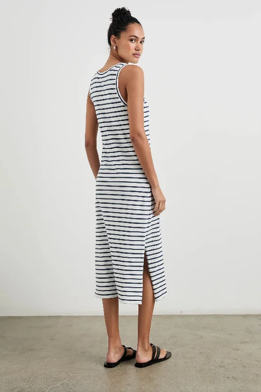 Tank Dress in Sailor Stripe Navy