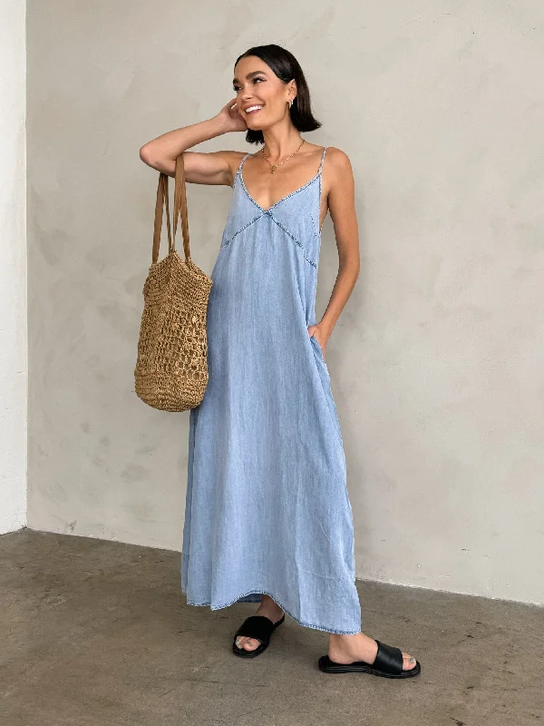 The Blues Denim Midi Dress