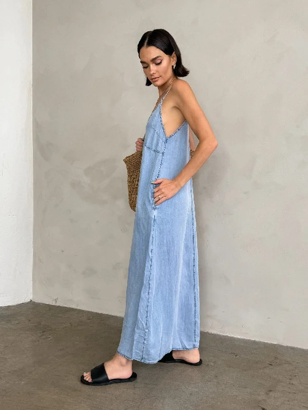 The Blues Denim Midi Dress