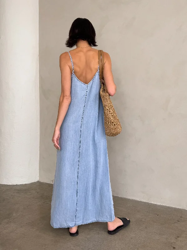 The Blues Denim Midi Dress